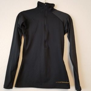 Nike Pro Livestrong Half-zip Jacket Small EUC